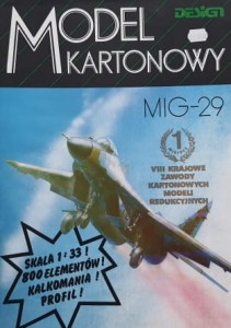 Model Kartonowy Design - MiG-29 + kalkomania