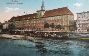 Pocztówka Wrocław Breslau - Blick auf die Universitat