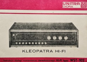 Unitra Diora - Kleopatra WST-102 - instrukcja obsługi