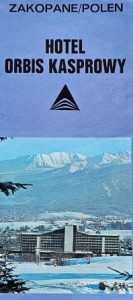 Hotel Orbis Kasprowy Zakopane - folder reklamowy
