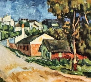 Pocztówka Juliusz Krajewski - Sandomierz - Widok od strony południowej