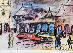 Karnet Krzysztof Zeydler-Zborowski - Kazimierz Dolny - Drewniane domy na Rynku