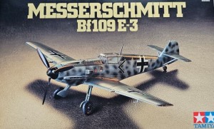 Messerschmitt Bf109 E-3 / 60750 Tamiya 1:72 + Rubber Wheels