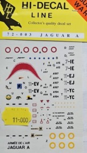 HDL 72-003 - Jaguar A - kalkomania 1:72