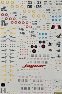 Travers 72-054 - Jaguar - kalkomania 1:72