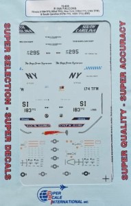 SSI 72-608 - F-16A Falcons - kalkomania 1:72