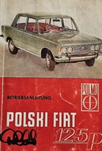 POLMO Polski Fiat 125p - instrukcja obsługi po niemiecku 1968