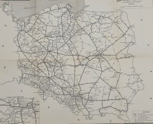 Mapa schematyczna sieci PKP 1967/68