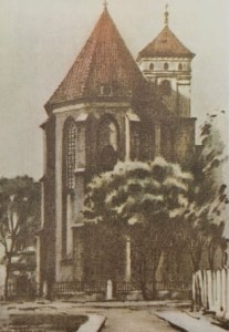 Pocztówka Jerzy Pawłowski - Poznań. Kościół Bożego Ciała - XV w.