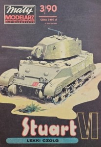 Mały Modelarz (1990) - 03/1990 - Czołg M5A1 Stuart VI