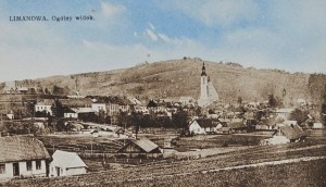 Pocztówka Limanowa - Ogólny widok - fot. Br. Dworzak