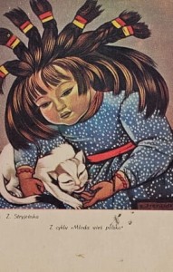 Pocztówka Młoda wieś polska - Il. Z. Stryjeńska (02)