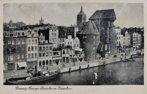 Pocztówka Gdańsk - Danzig - Lange Brucke