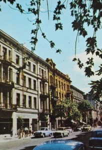 Pocztówka Łódź - Fragment ulicy Piotrkowskiej - fot. T. Biliński