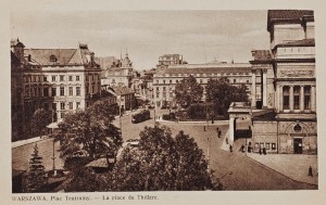 Pocztówka Warszawa - Plac Teatralny