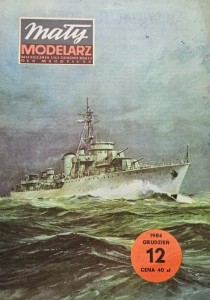 Mały Modelarz (1984) - 12/1984 - Niszczyciel ORP Burza