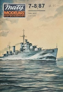 Mały Modelarz (1987) - 07-08/1987 - Lekki krążownik HMS Penelope