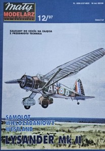 Mały Modelarz (1997) - 12/1997 - Westland Lysander Mk II