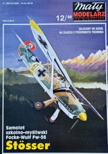 Mały Modelarz (1998) - 12/1998 - Focke-Wulf Fw-56 Stosser