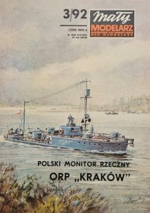 Mały Modelarz (1992) - 03/1992 - Monitor rzeczny ORP Kraków