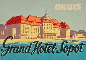 Etykieta Orbis Grand Hotel Sopot