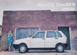 Fiat Uno D.S / Uno 55S - prospekt folder reklamowy