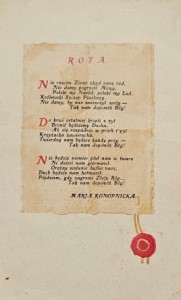 Pocztówka Maria Konopnicka - Rota