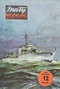 Mały Modelarz (1984) - 12/1984 - Niszczyciel ORP Burza