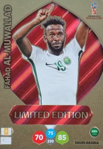 World Cup Russia 2018 - Fahad Al-Muwallad - Limited Edition - karta