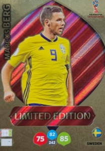 World Cup Russia 2018 - Marcus Berg - Limited Edition - karta