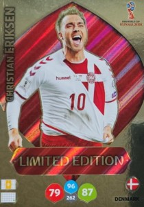 World Cup Russia 2018 - Christian Eriksen - Limited Edition - karta
