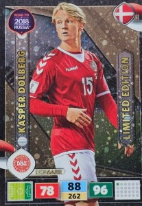 World Cup Russia 2018 - Kasper Dolberg - Limited Edition - karta