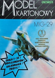Model Kartonowy Design - MiG-29 + kalkomania