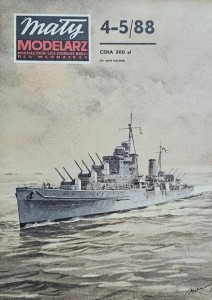 Mały Modelarz (1988) - 04-05/1988 - Krążownik przeciwlotniczy HMS Dido