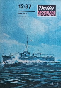 Mały Modelarz (1987) - 12/1987 - Ścigacz artyleryjski S-2 ORP Wilczur  (MGB-204)