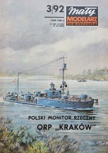 Mały Modelarz (1992) - 03/1992 - Monitor rzeczny ORP Kraków