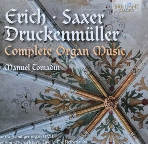 Manuel Tomadin - Erich, Saxer, Druckenmuller: Complete Organ Music - CD wyd. 2016
