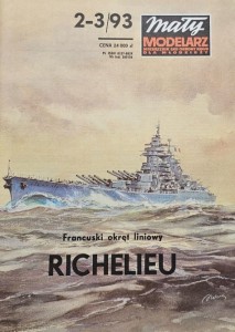 Mały Modelarz (1993) - 02-03/1993 - Okręt liniowy Richelieu