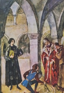 Karnet Mikołaj Kopernik - il. J. M. Szancer