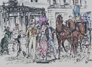 Pocztówka - Cukiernia A. Blikle - il. A. Uniechowski