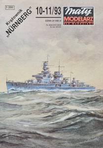 Mały Modelarz (1993) - 10-11/1993 - Krążownik Nurnberg