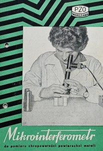 PZO Polskie Zakłady Optyczne - Mikrointerferometr Gł 2 - folder reklamowy z PRL-u