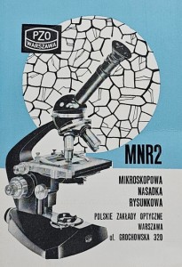 PZO Polskie Zakłady Optyczne - Mikroskopowa nasadka rysunkowa MNR2 - folder reklamowy z PRL-u