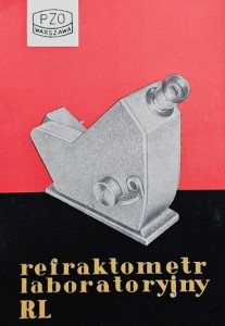 PZO Polskie Zakłady Optyczne - Refraktometr laboratoryjny RL - folder reklamowy z PRL-u
