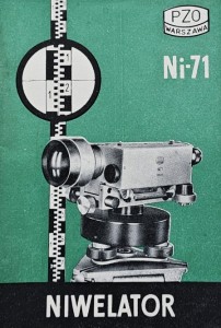 PZO Polskie Zakłady Optyczne - Niwelator Ni-71 - folder reklamowy z PRL-u 