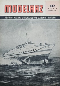 Modelarz 114 - 10/1964 - plany: samolot Ła-5, samolot P-40 Tomahawk, wodolot Freccia D'Oro, parowóz Ok-22
