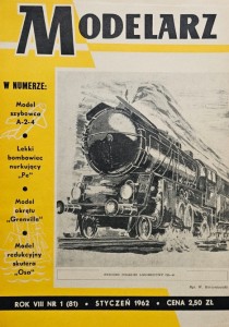 Modelarz 081 - 01/1962 - plany: samolot Pe-2, okręt HMS Grenville, skuter WFM M-50 Osa, rozjazd zwykły H0