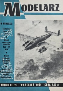 Modelarz 077 - 09/1961 - plany: samolot PZL-38 Wilk, holownik Jantar, 3-wagonowy zespół elektryczny H0 serii Ew 55, samolot Havilland FAW-20 Sea Vixen,