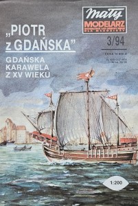 Mały Modelarz (1994) - 03/1994 - Karawela z XV wieku Piotr z Gdańska