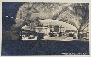 Pocztówka - Warszawa - Trasa W-Z - Tunel